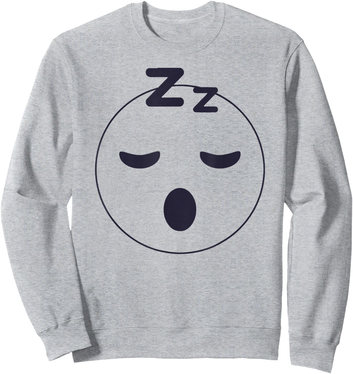 Sleep Emoticon Pajama Sleeping Pjs Men Women Pajamas Sweatshirt - Sweatshirt | Ash