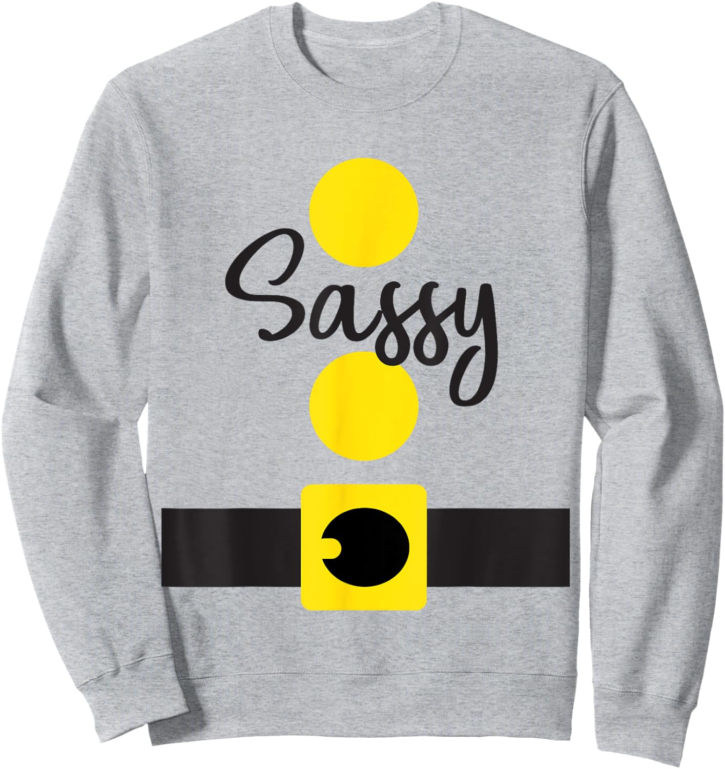 Sassy Dwarf Halloween Costume Shirt, Matching Dwarves Set Sweatshirt - Sweatshirt | Ash