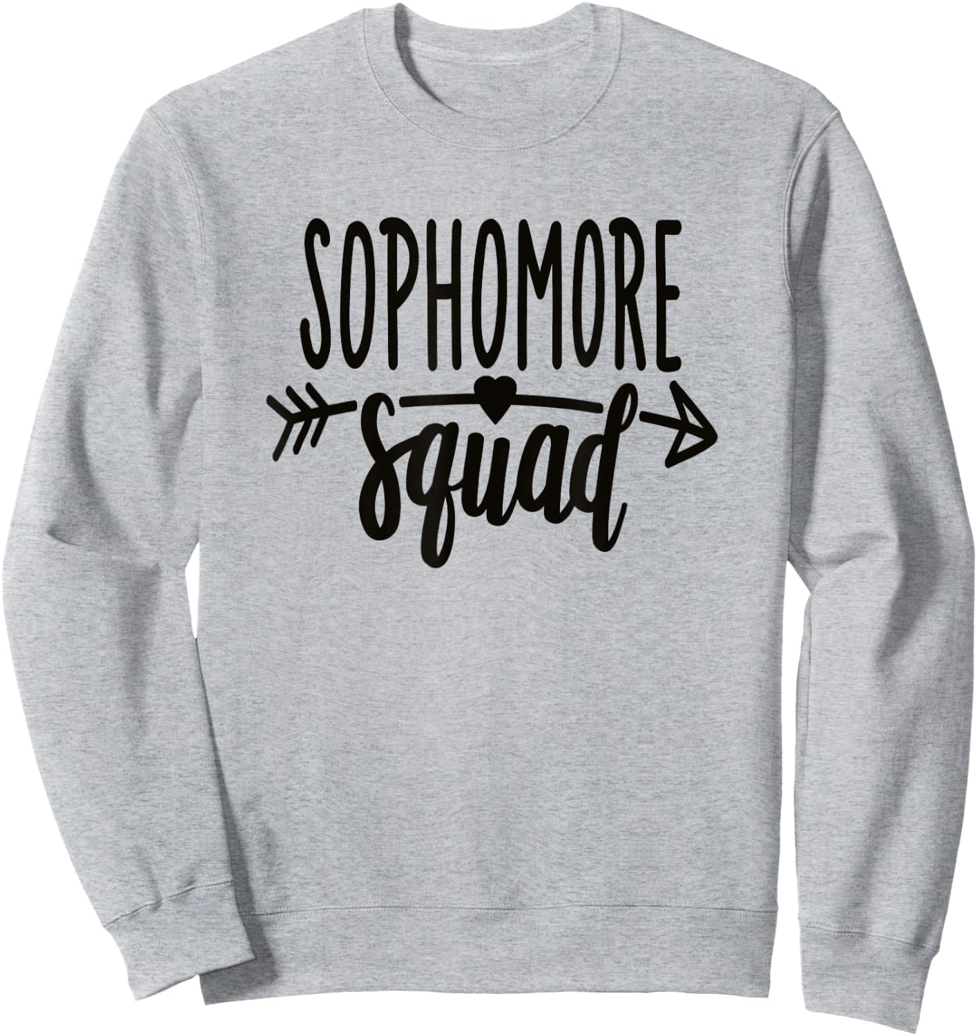 Sophomore Squad Highschool Girls School Shirt 10th Grade Sweatshirt - Sweatshirt | Ash