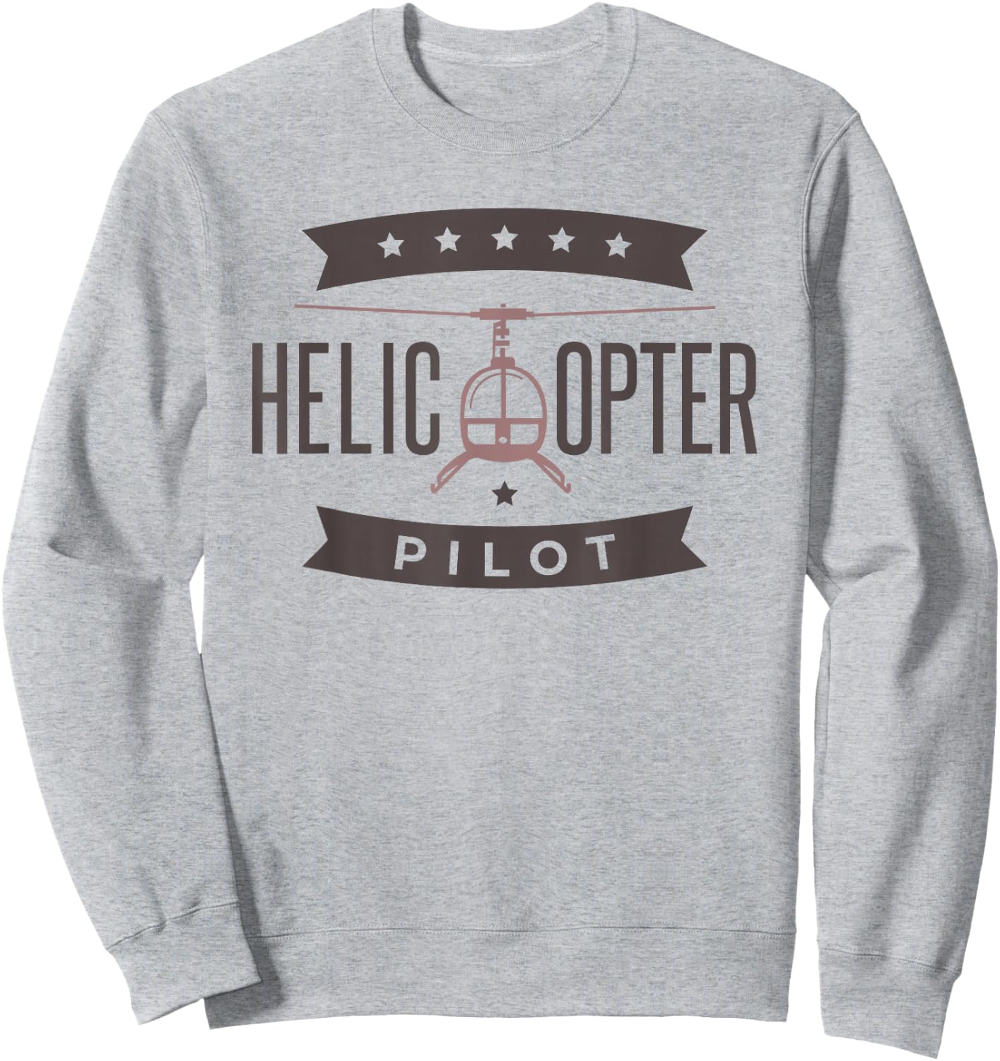 Helicopter Pilot, Helicopter Aviation Pilot Sweatshirt - Sweatshirt | Ash