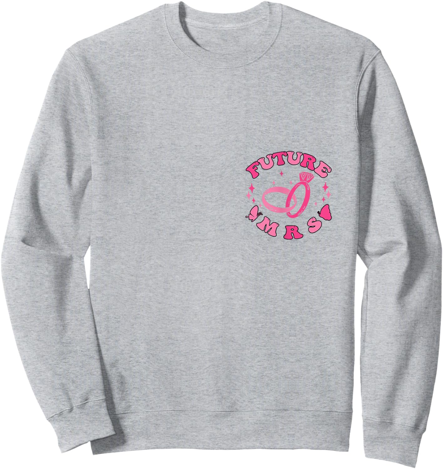 In My Engaged Era Groovy Bride Bachelorette Party Bridesmaid Sweatshirt - Sweatshirt | Ash