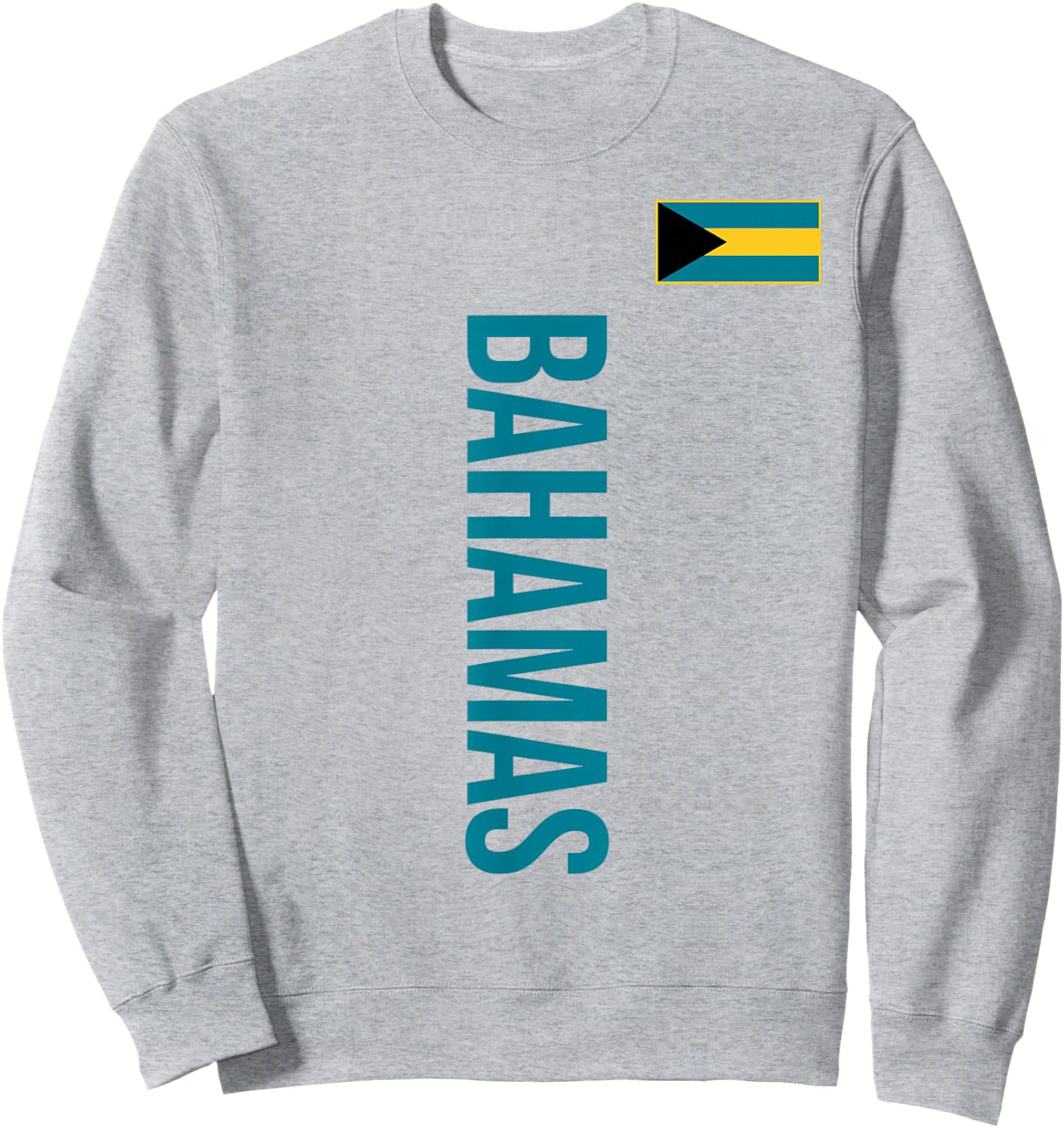 Bahamas flag sports football athletic jersey top Sweatshirt - Sweatshirt | Ash