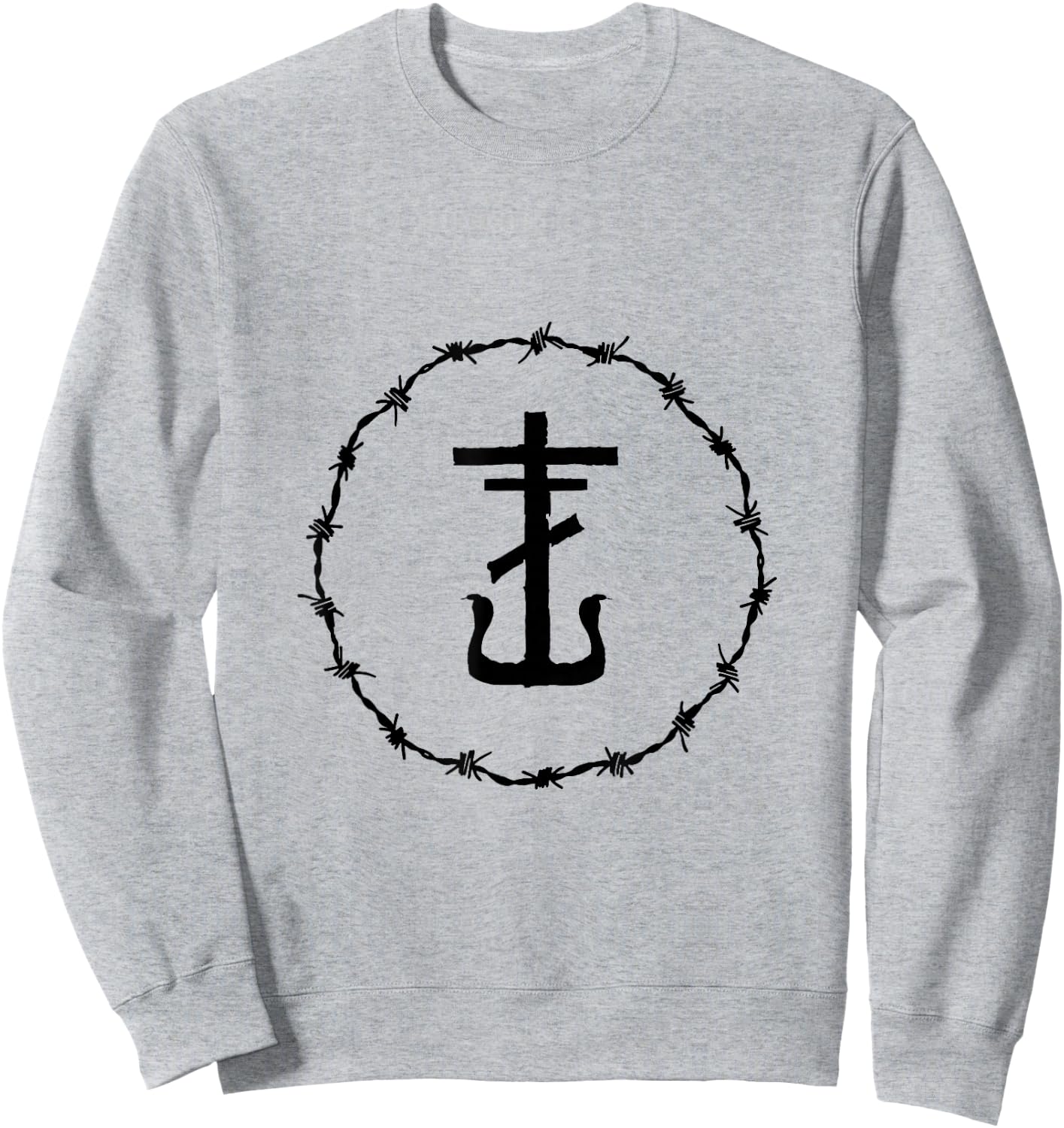 Frank Iero - Official Merchandise - Barbed Anchor Sweatshirt - Sweatshirt | Ash