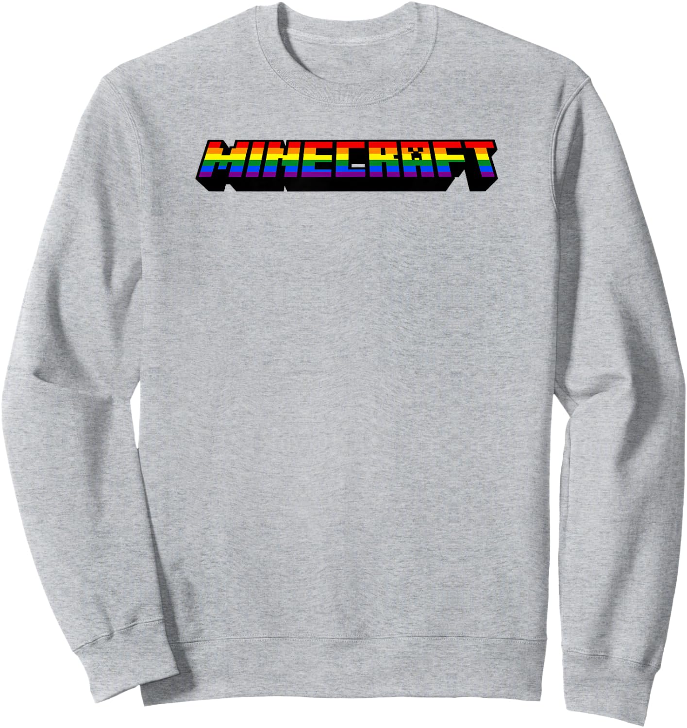 Minecraft Rainbow Logo Sweatshirt - Sweatshirt | Ash