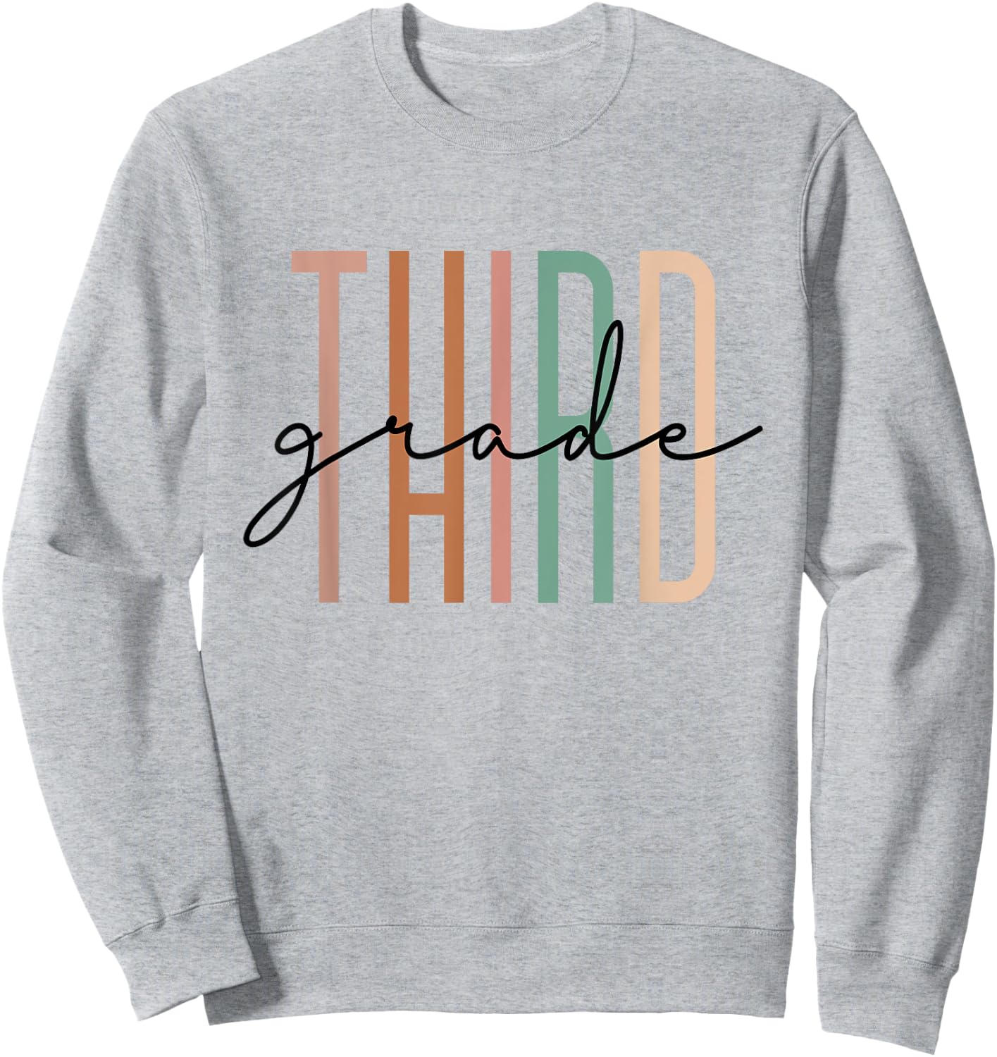 Third Grade Girls Boys Teacher Team 3rd Grade Squad Sweatshirt - Sweatshirt | Ash