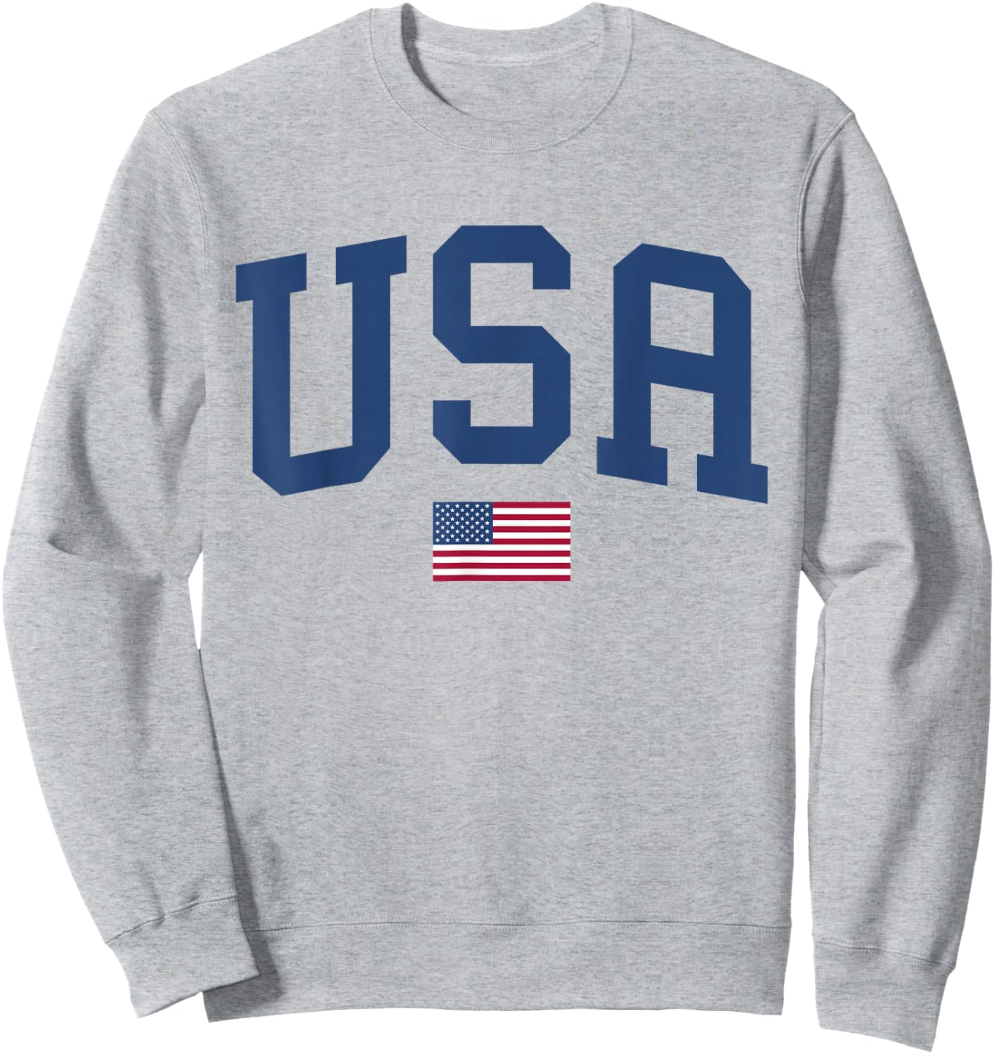 USA T Shirt Women Men Kids Patriotic American Flag July 4th Sweatshirt - Sweatshirt | Ash