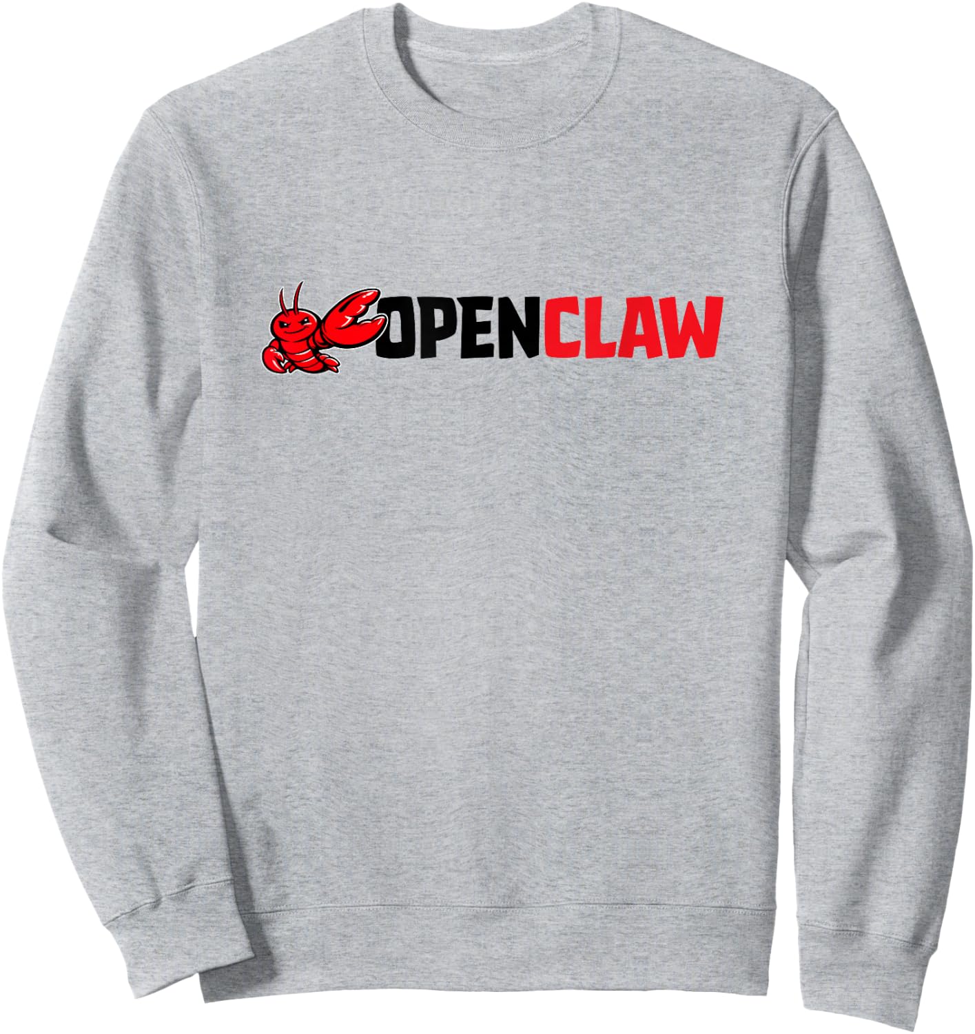 OpenClaw Logo Sweatshirt - Sweatshirt | Ash