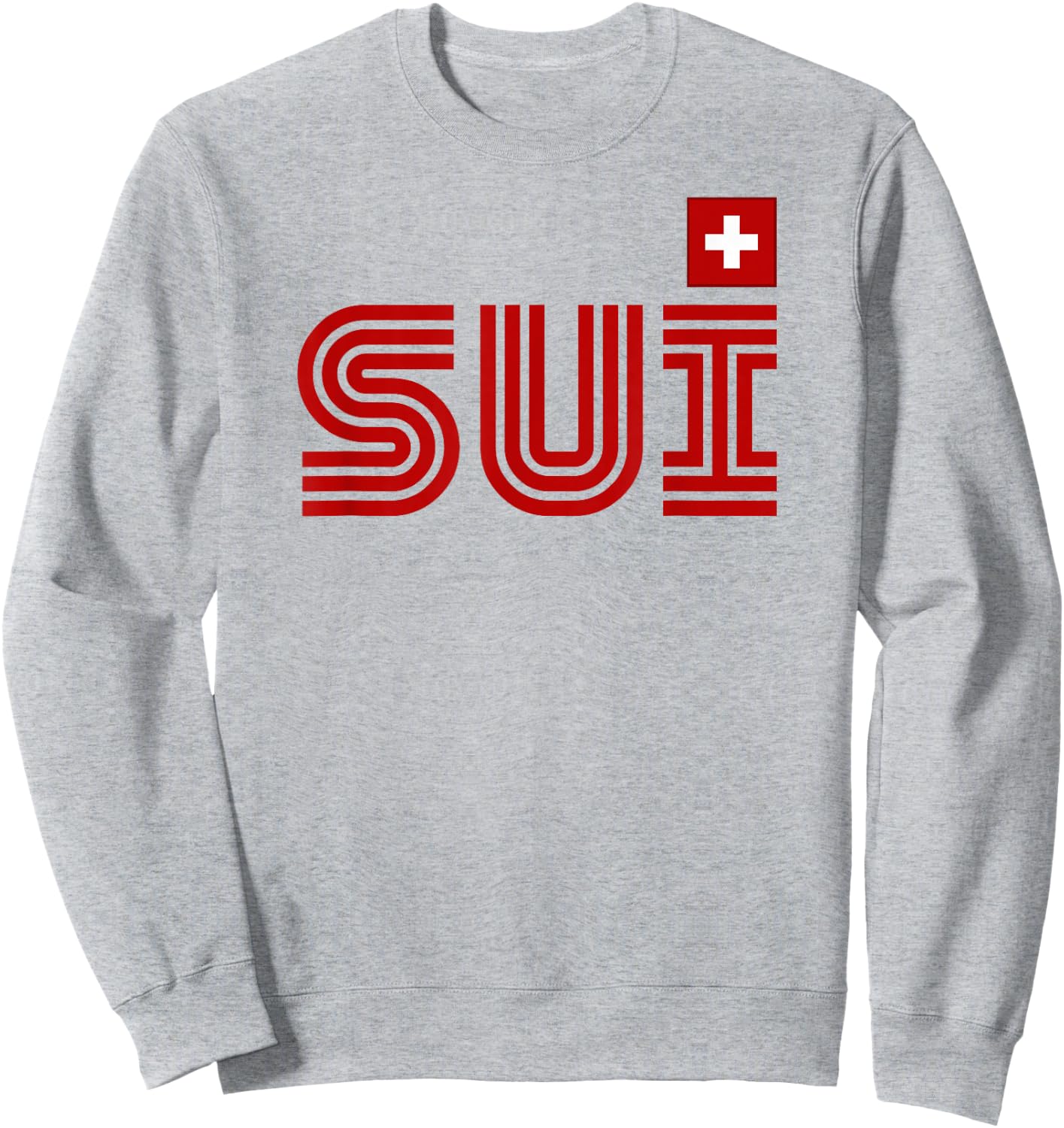 Switzerland Flag Retro International Country Swiss Pride Sweatshirt - Sweatshirt | Ash