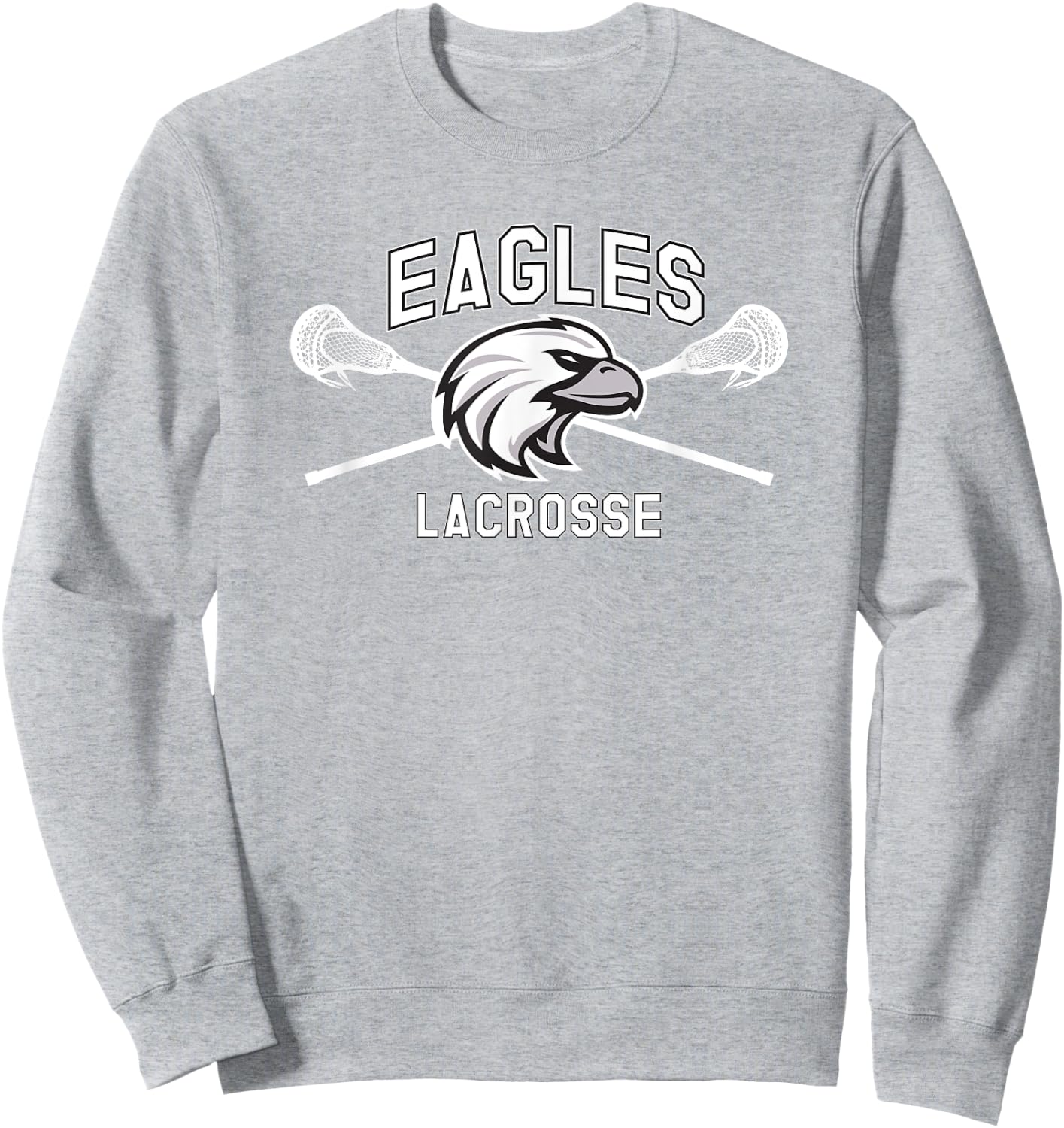 Franklin County Lacrosse Club Eagle Design Sweatshirt - Sweatshirt | Ash