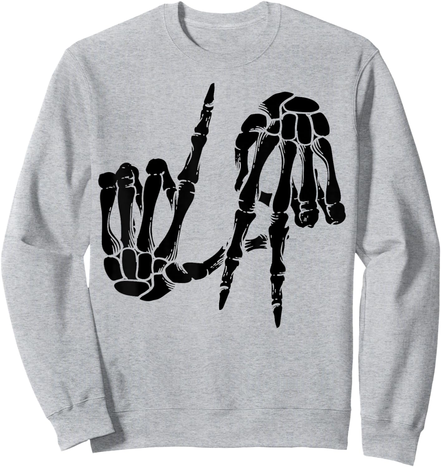 Cute Freaky Los Angeles Hand Sign Skeleton Shirt LA Gift Sweatshirt - Sweatshirt | Ash