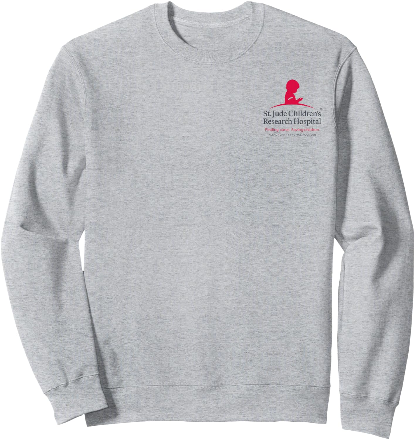 St. Jude I Love St. Jude Global Patient Art Sweatshirt - Sweatshirt | Ash
