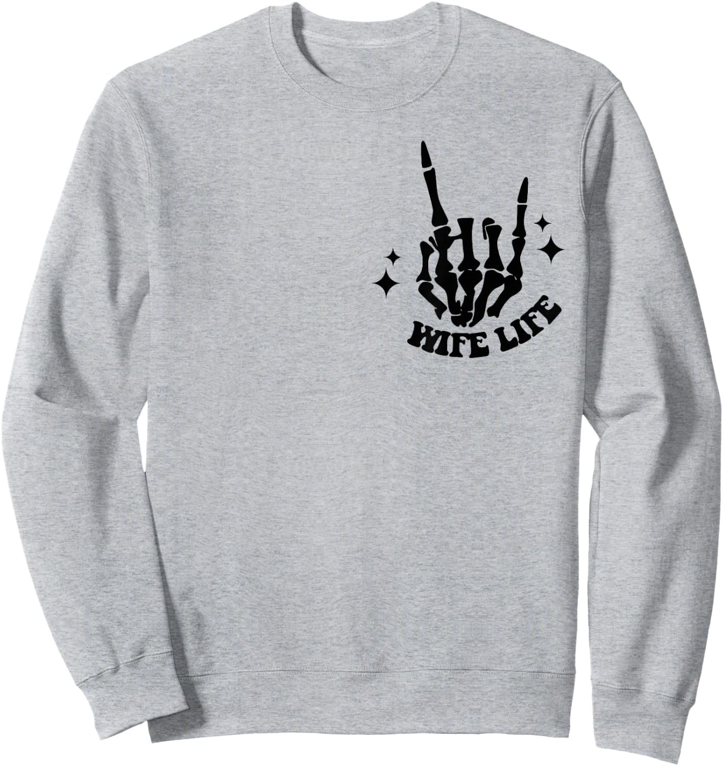 On My Husband's Last Nerve Wife Life Sweatshirt - Sweatshirt | Ash