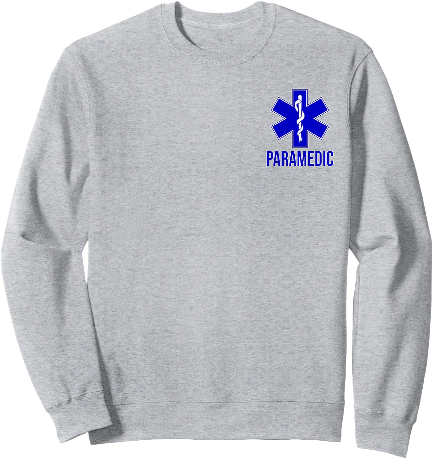 Paramedic Star of Life Emt Ems Ambulance Uniform Costume Sweatshirt - Sweatshirt | Ash