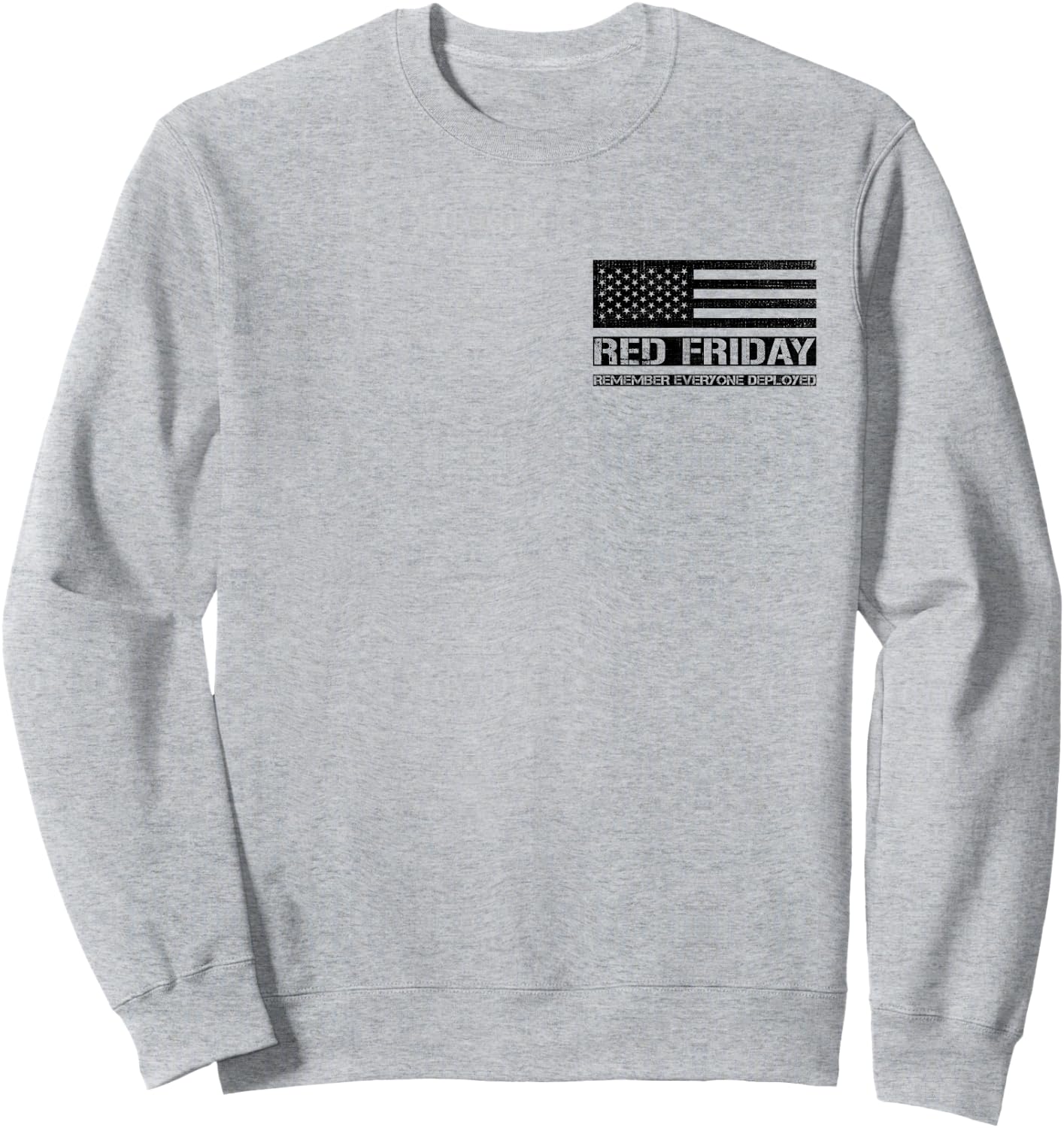Red Friday Military Soldier Remember Everyone Deployed Sweatshirt - Sweatshirt | Ash