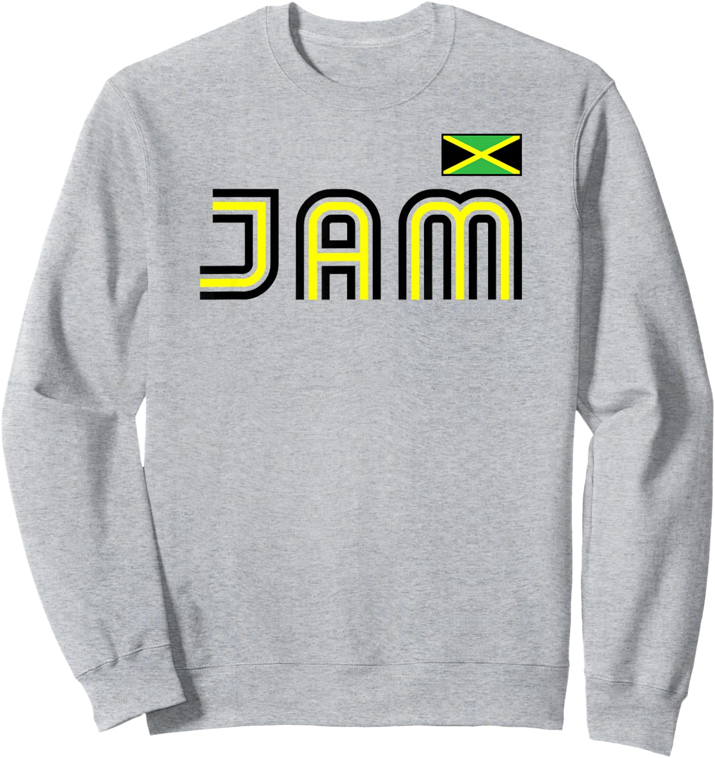 Jamaica Flag Retro International Country Jamaican Pride Sweatshirt - Sweatshirt | Ash