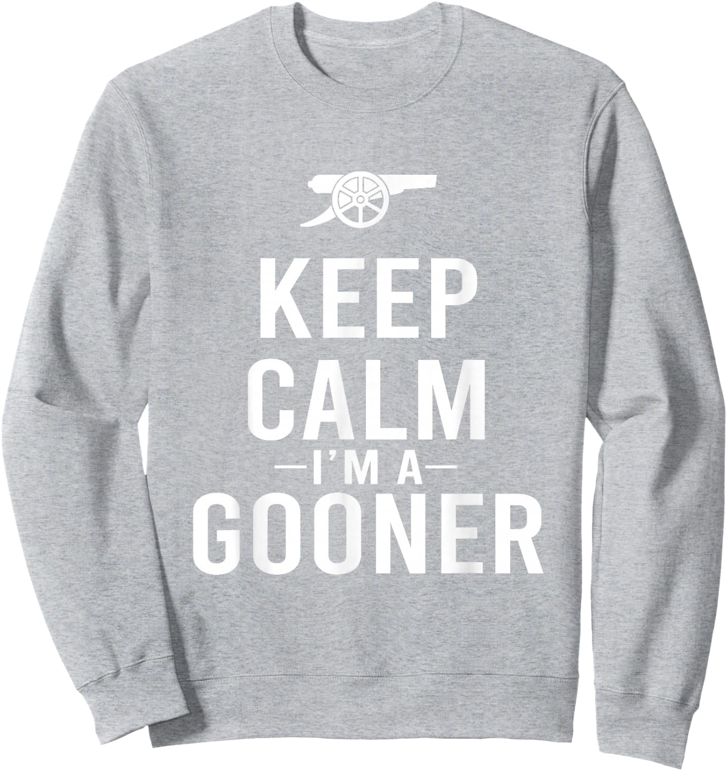 Keep Calm I'm a Gooner Jersey Sweatshirt - Sweatshirt | Ash