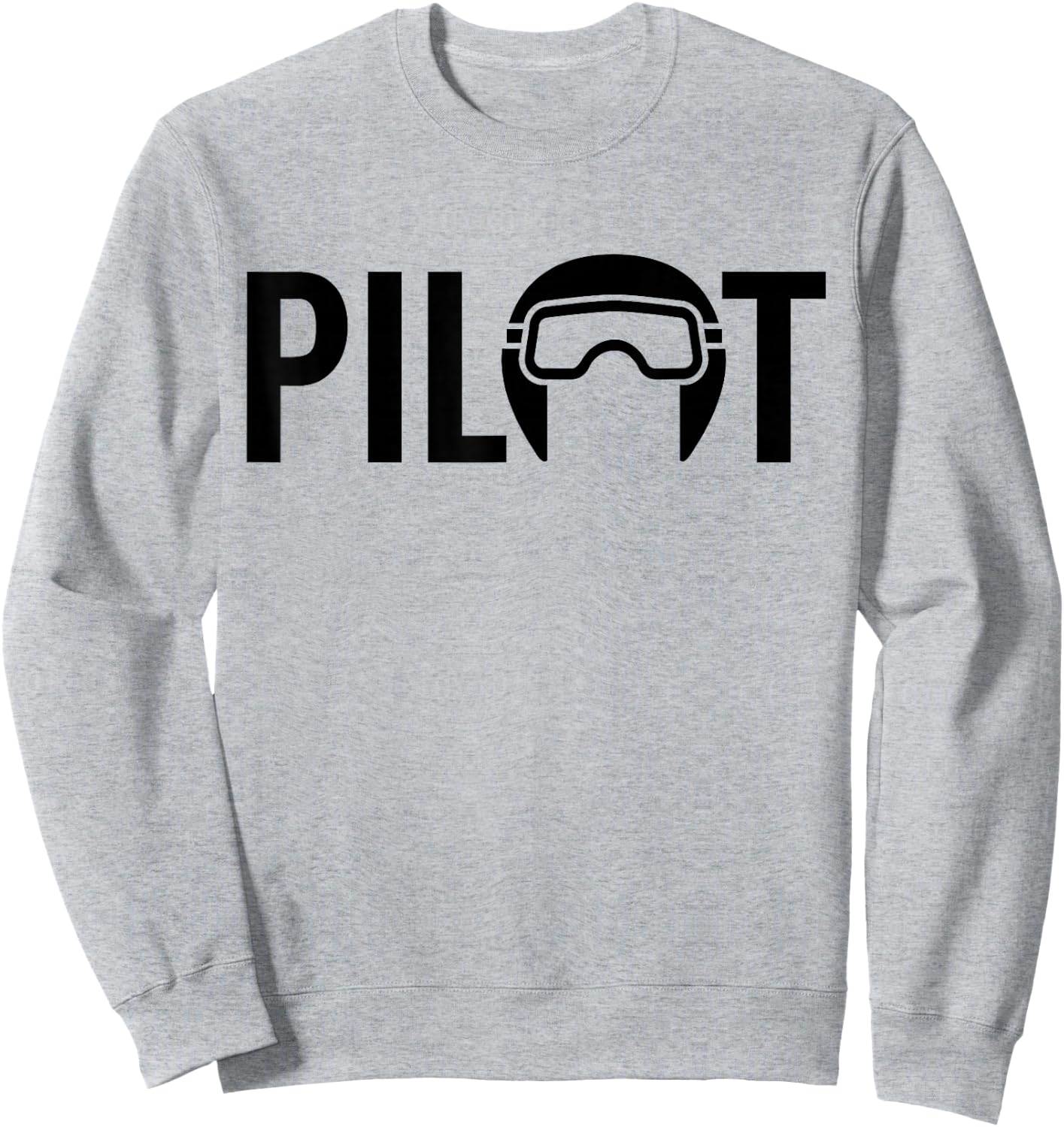 Pilot Airplane Aviator Aviation Sweatshirt - Sweatshirt | Ash