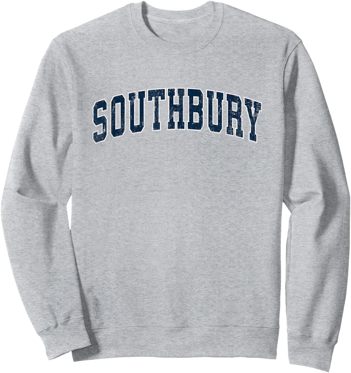 Southbury Connecticut CT Vintage Sports Design Navy Design Sweatshirt - Sweatshirt | Ash
