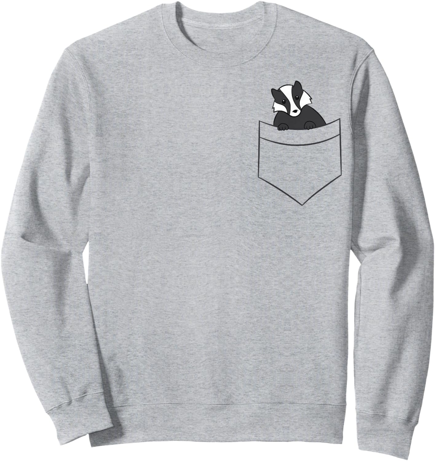 Honey Badger In A Pocket Funny Honey Badger Sweatshirt - Sweatshirt | Ash