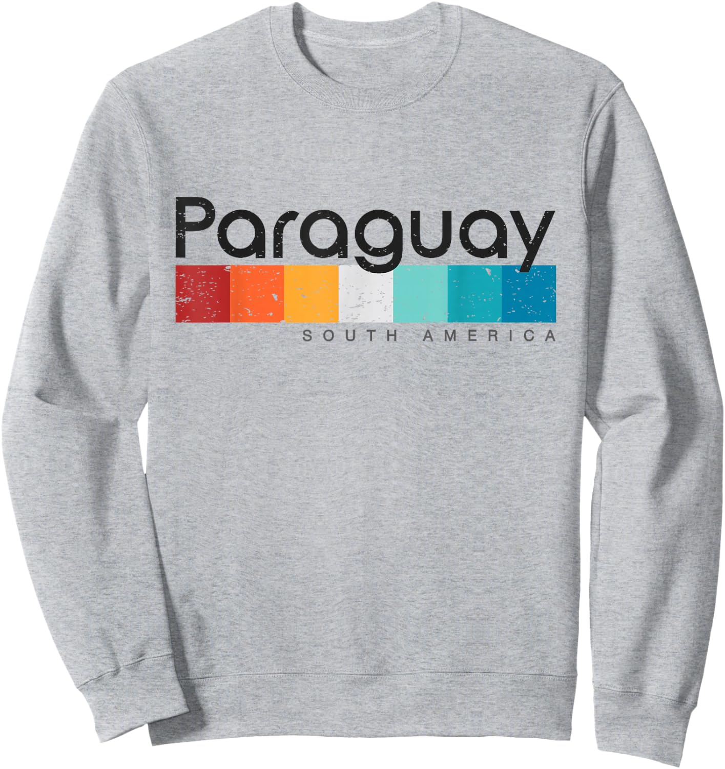 Vintage Paraguay South America 1980s Retro Design Sweatshirt - Sweatshirt | Ash