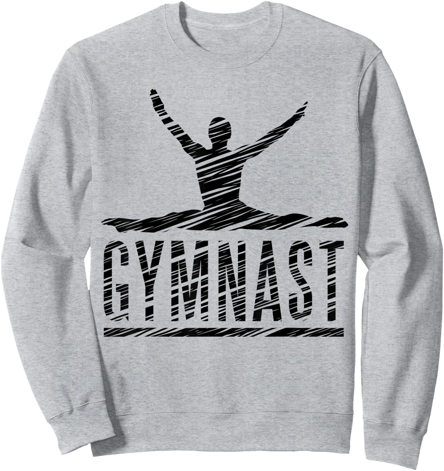 Gymnastics Fan Vintage Motif Sweatshirt - Sweatshirt | Ash