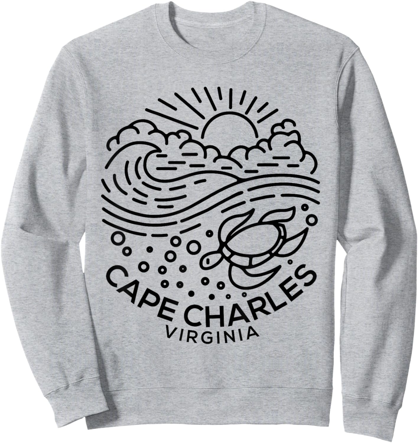 Cape Charles VA Sweatshirt - Sweatshirt | Ash