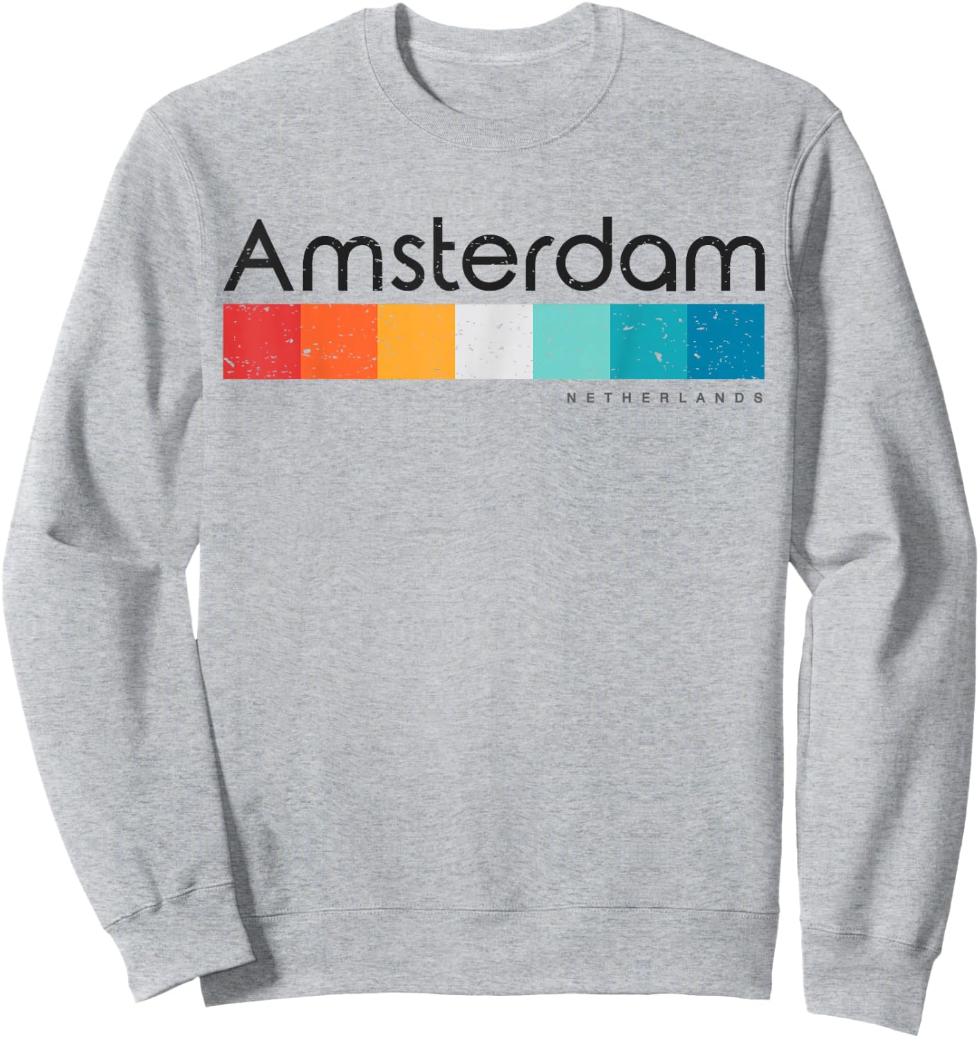 Vintage Amsterdam Netherlands Retro Design Sweatshirt - Sweatshirt | Ash