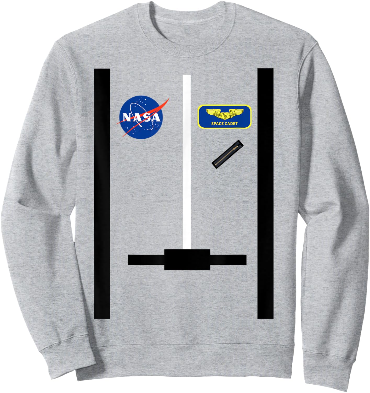 Astronaut NASA Pilot Orange NASA Space Cadet Sweatshirt - Sweatshirt | Ash