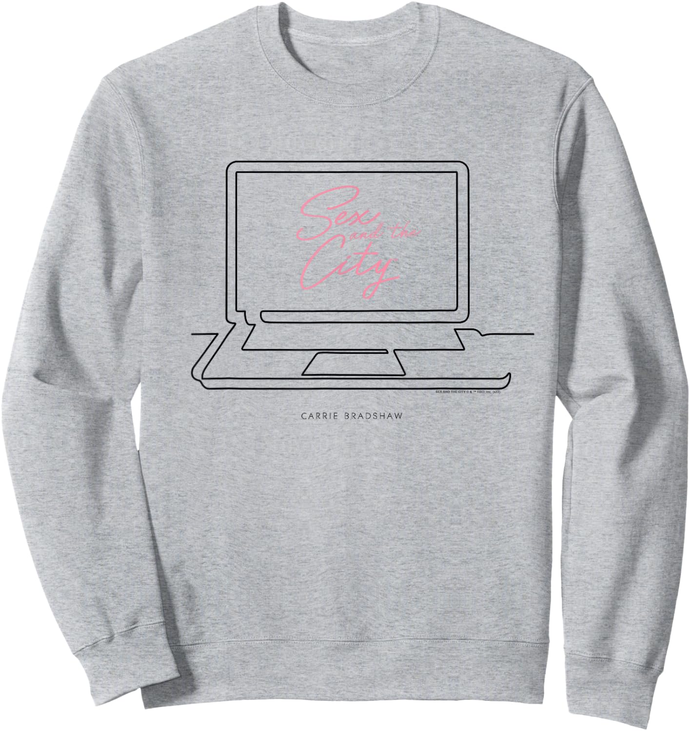 Sex and the City Carrie Bradshaw Laptop Design Sweatshirt - Sweatshirt | Ash