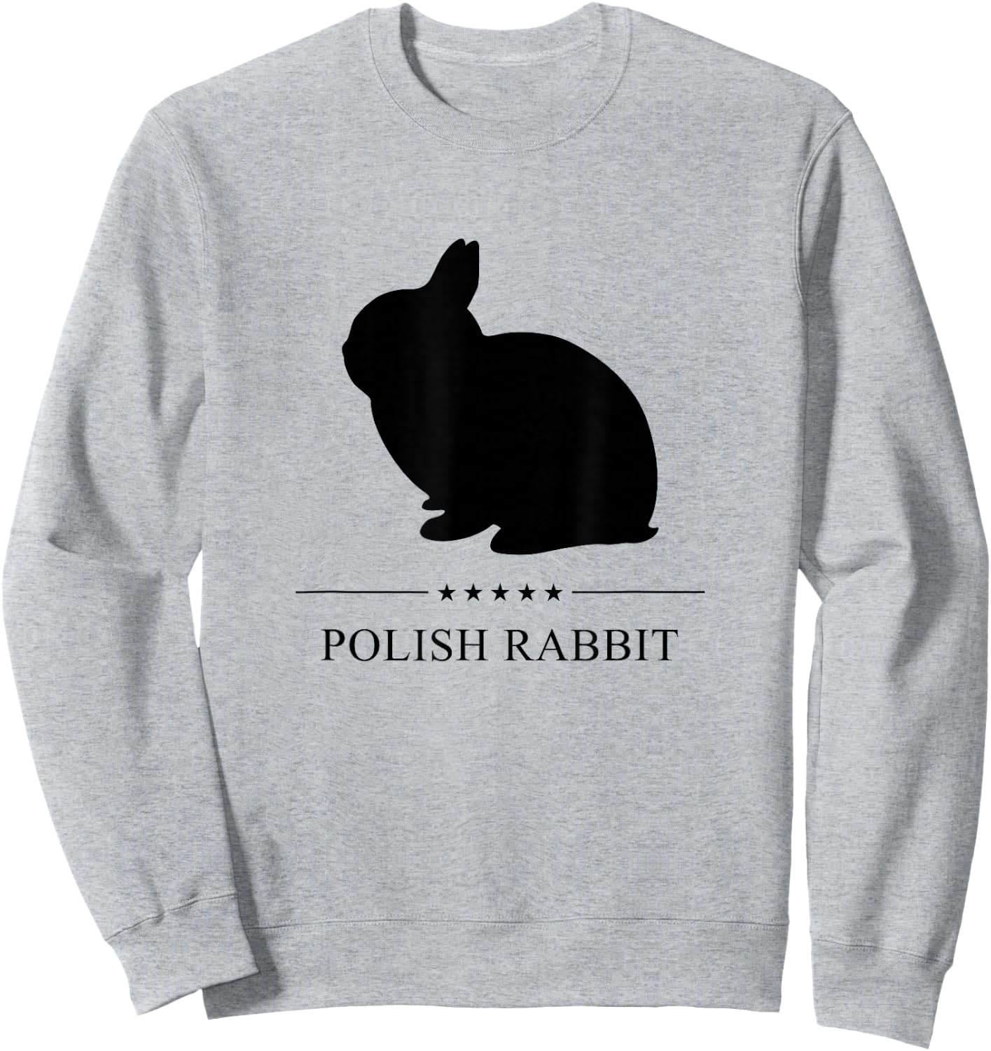 Polish Rabbit Black Silhouette Sweatshirt - Sweatshirt | Ash