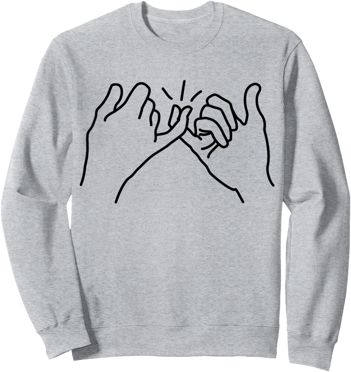 Pinky Swear Promise Sweatshirt - Sweatshirt | Ash