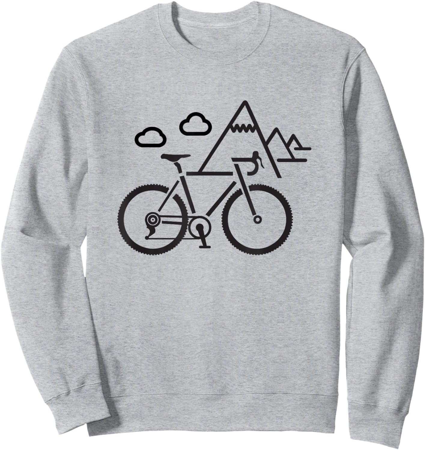 Gravel Cycling Bikepacking Mountain Biking Bike Sweatshirt - Sweatshirt | Ash