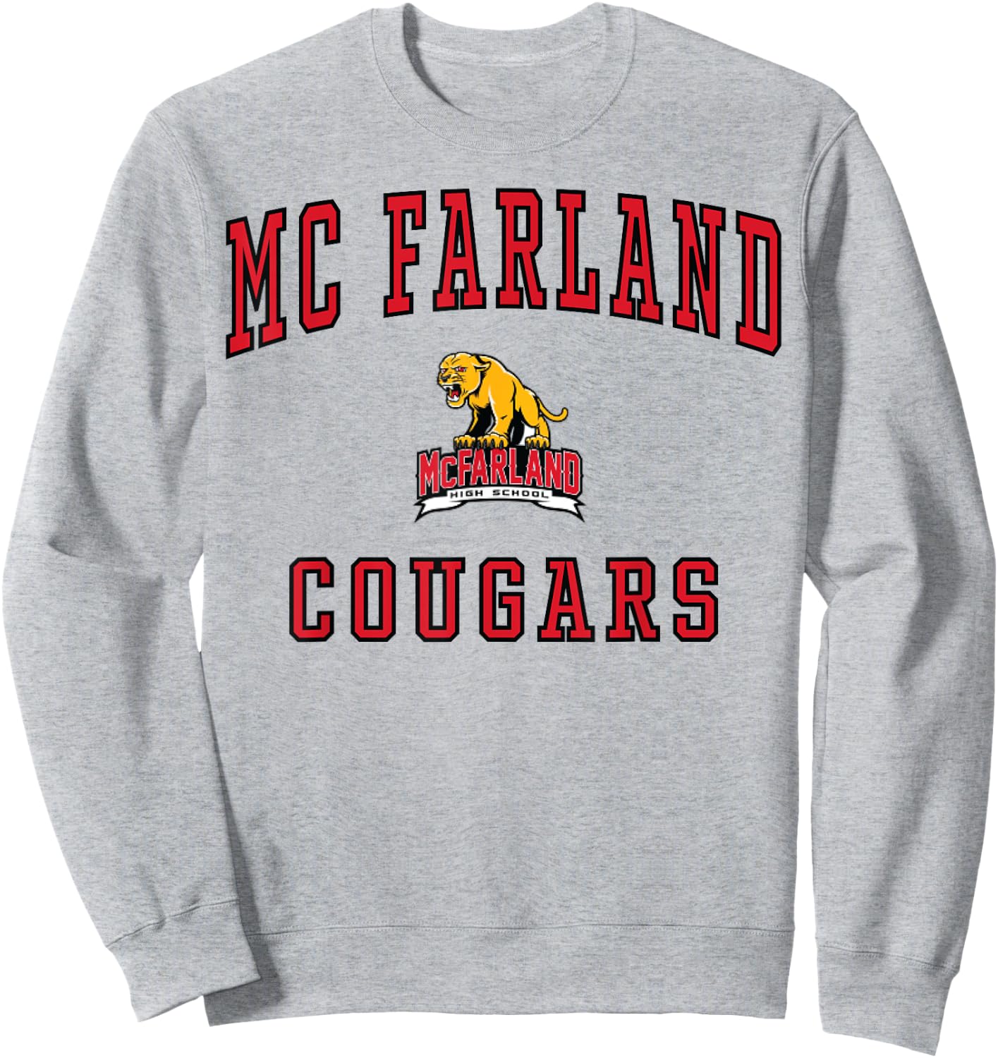 McFarland High School Cougars C1 Sweatshirt - Sweatshirt | Ash
