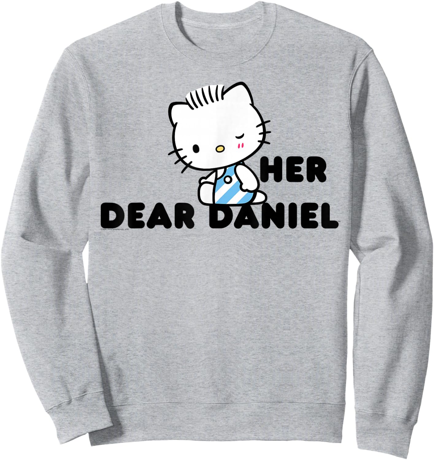 Hello Kitty and Dear Daniel Couples Shirt Sweatshirt - Sweatshirt | Ash