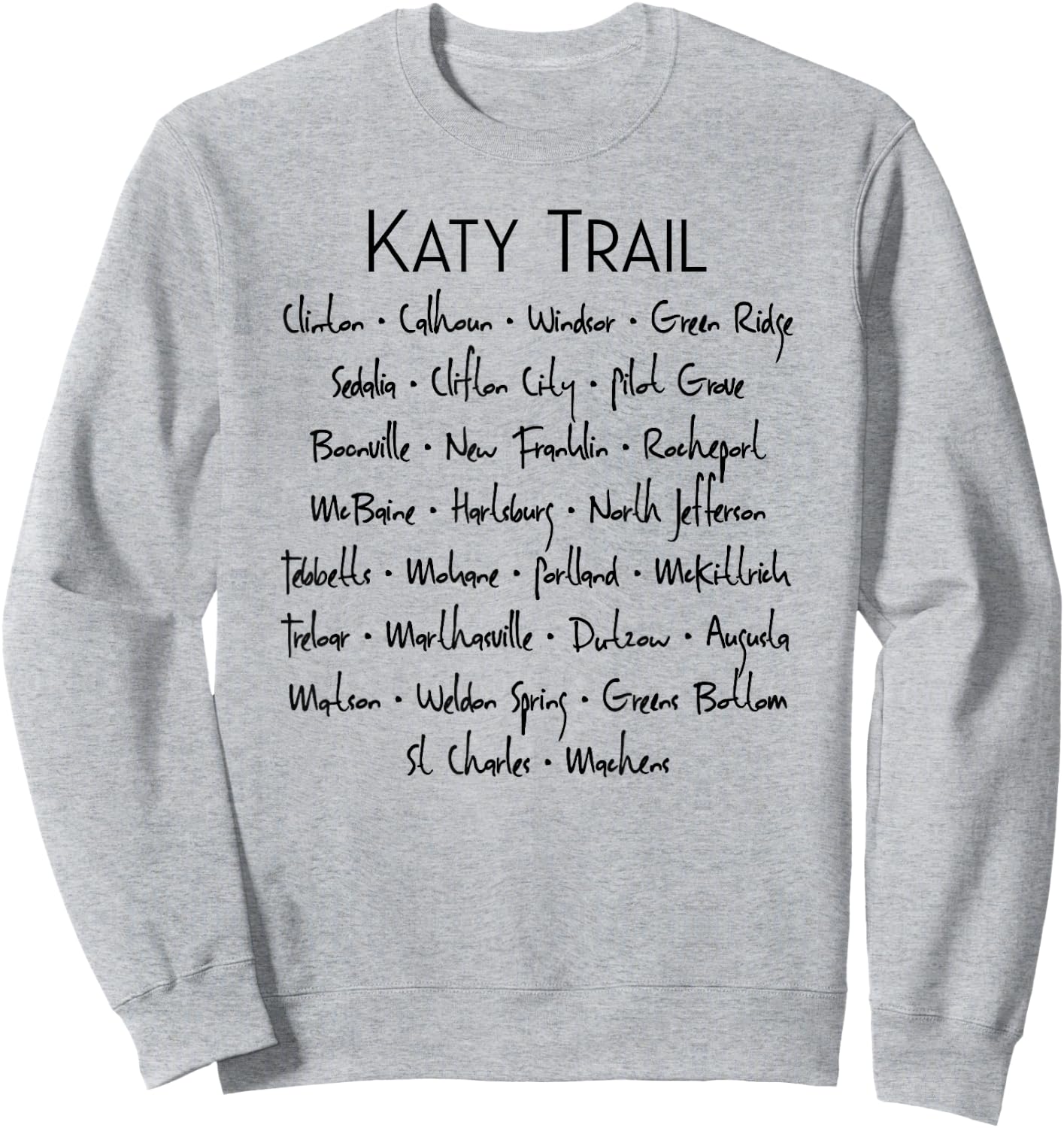 Katy Trail Missouri Trailheads Sweatshirt - Sweatshirt | Ash