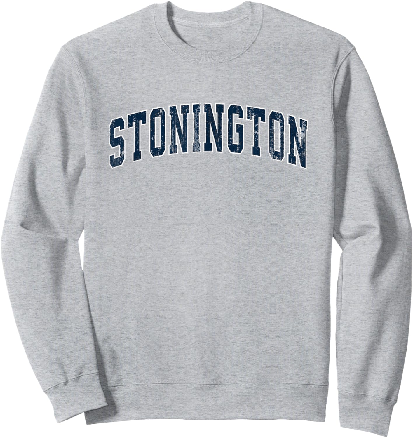 Stonington Connecticut CT Vintage Sports Design Navy Design Sweatshirt - Sweatshirt | Ash