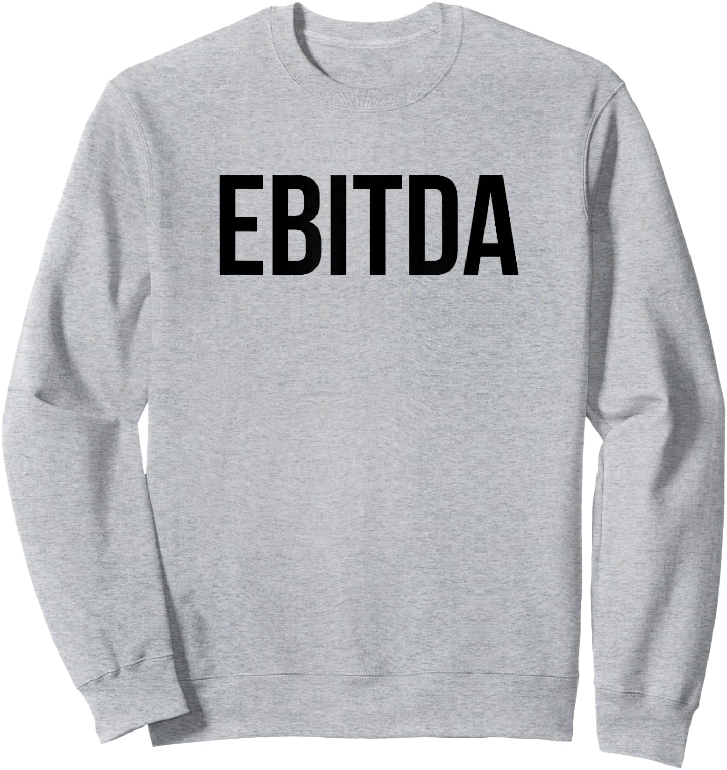 EBITDA Men's White Cotton Polyester Modern Lightweight Lace Letter Print Short Sleeve , Small Sweatshirt - Sweatshirt | Ash