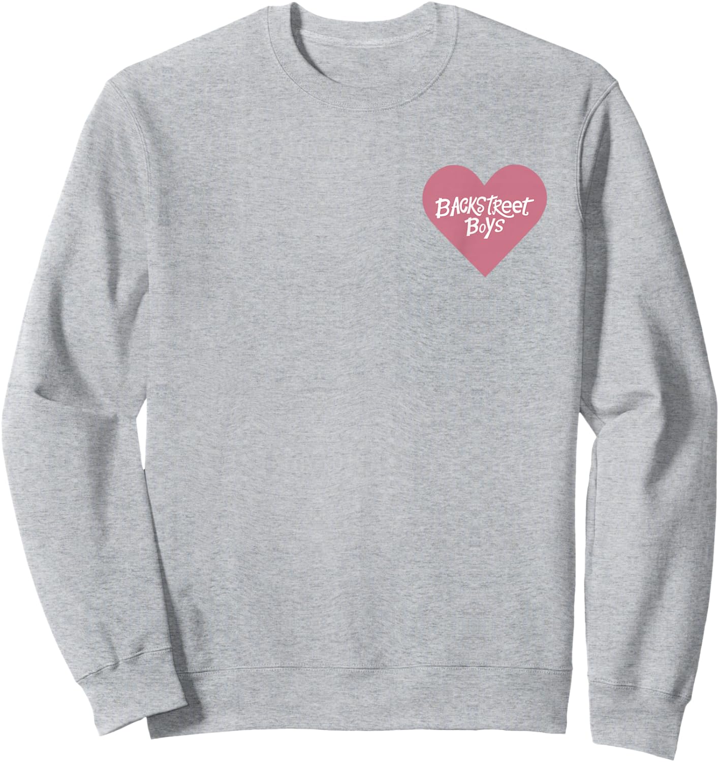 Backstreet Boys – Pink Heart Logo Pocket Sweatshirt - Sweatshirt | Ash