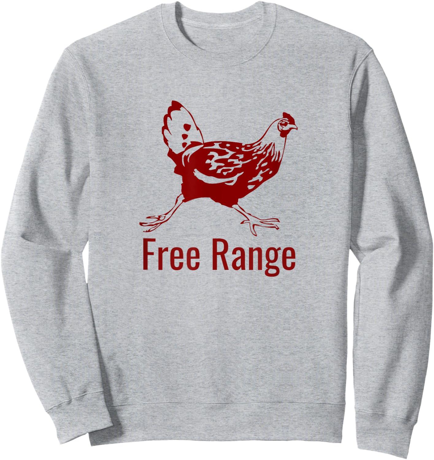 Urban Farmer Backyard Chicken Lover Free Range Sweatshirt - Sweatshirt | Ash