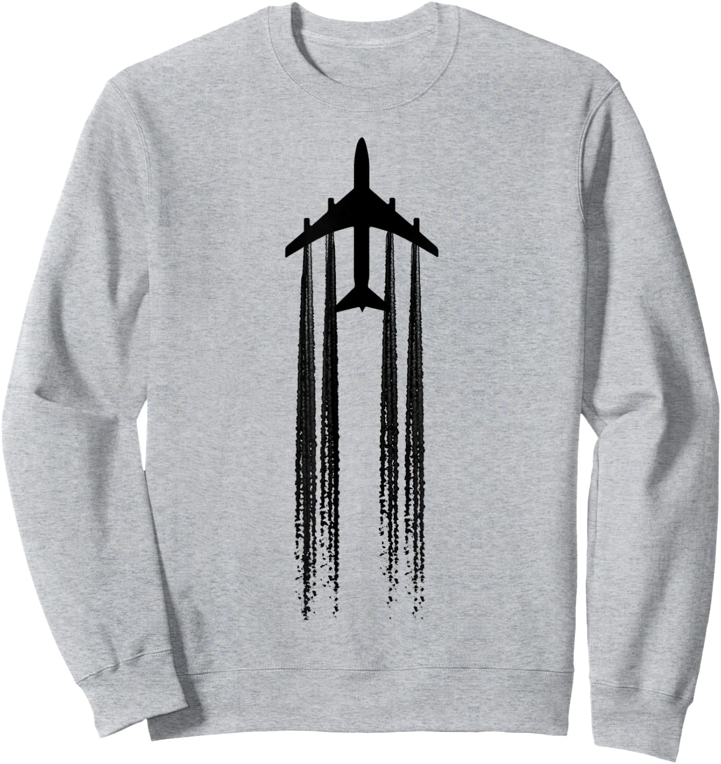 Chemtrails Conspiracy Theory Airplane Aviation Sweatshirt - Sweatshirt | Ash