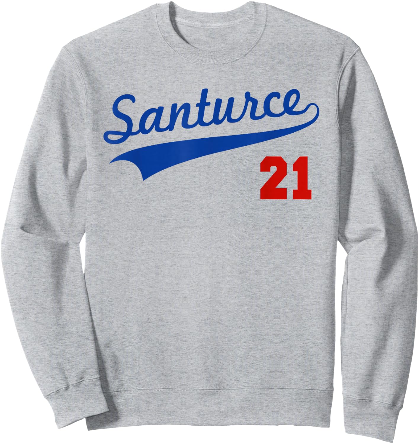 Santurce 21 Puerto Rico Baseball Boricua Men Women Sweatshirt - Sweatshirt | Ash