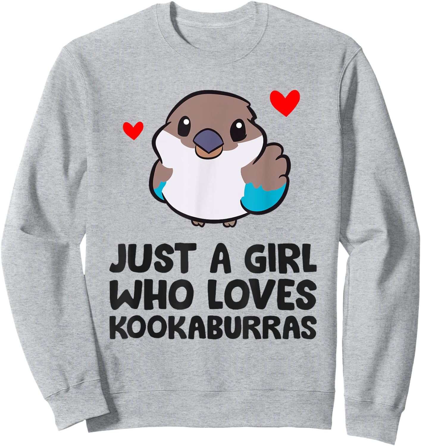 Just a Girl Who Loves Kookaburras Sweatshirt - Sweatshirt | Ash