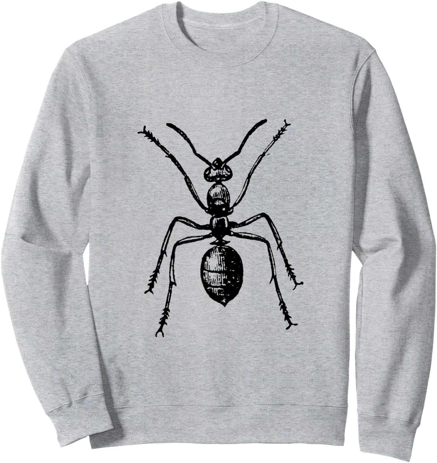 Vintage Ant Insect Print Sweatshirt - Sweatshirt | Ash