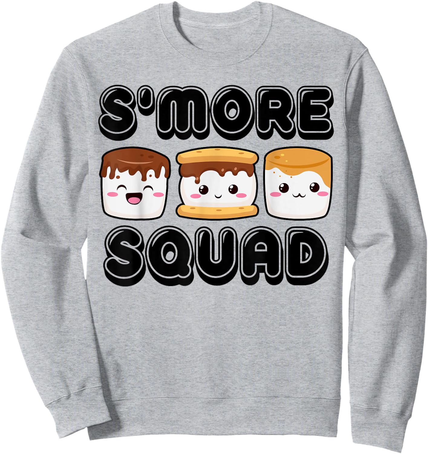 Smore Squad Camping Campfire Chocolate Marshmallow S'mores Sweatshirt - Sweatshirt | Ash