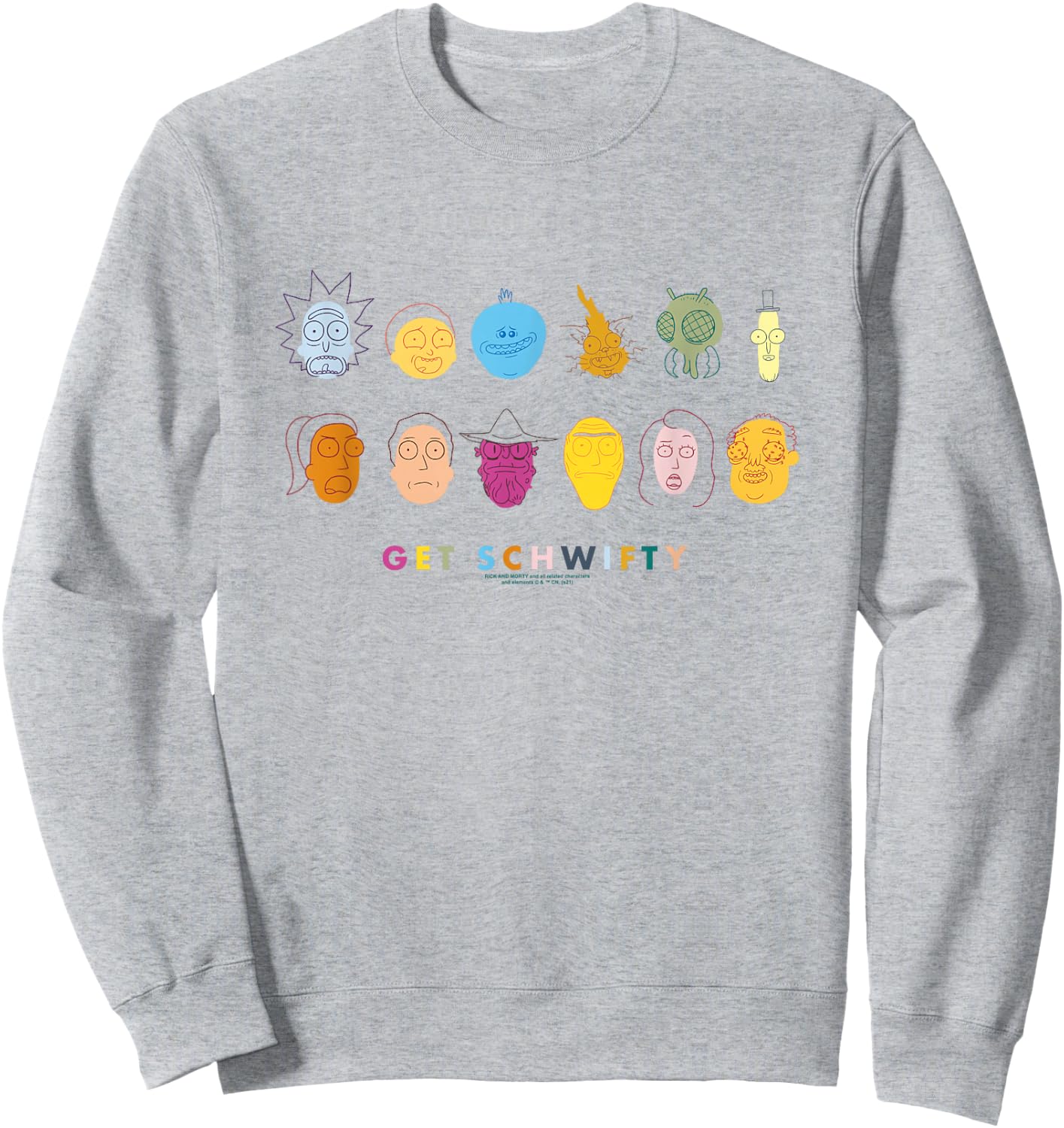 Rick and Morty Get Schwifty Sweatshirt - Sweatshirt | Ash