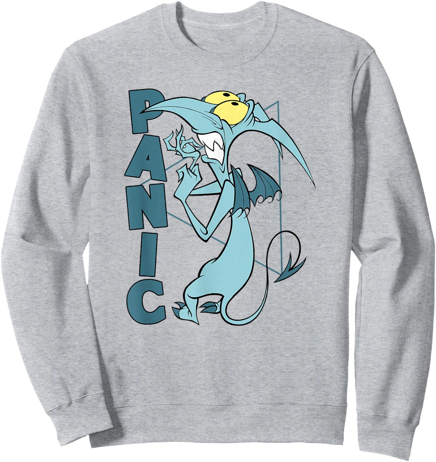 Disney Hercules Panic Geometric Name Portrait Sweatshirt - Sweatshirt | Ash