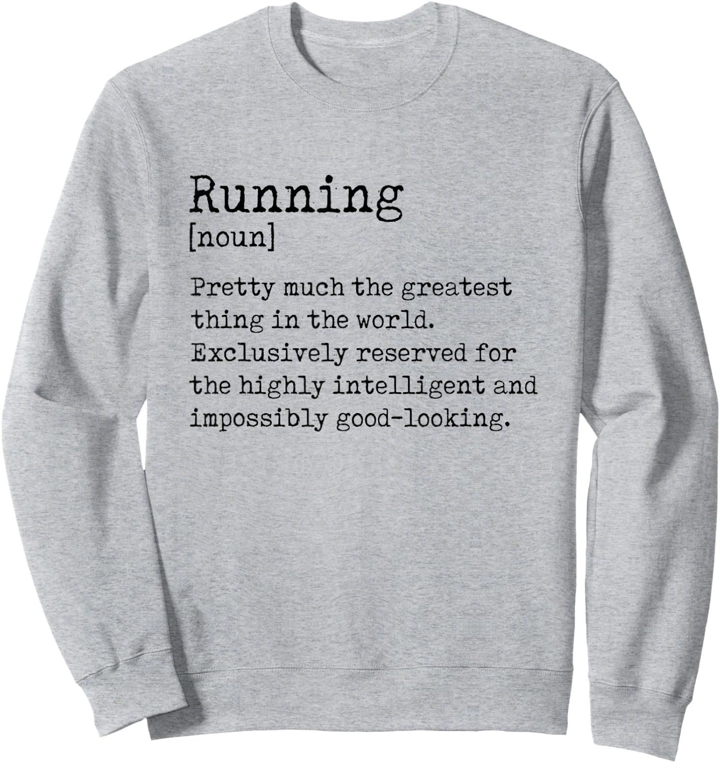 Definition Runner Graphic Running Jogger Sports Athlete Sweatshirt - Sweatshirt | Ash