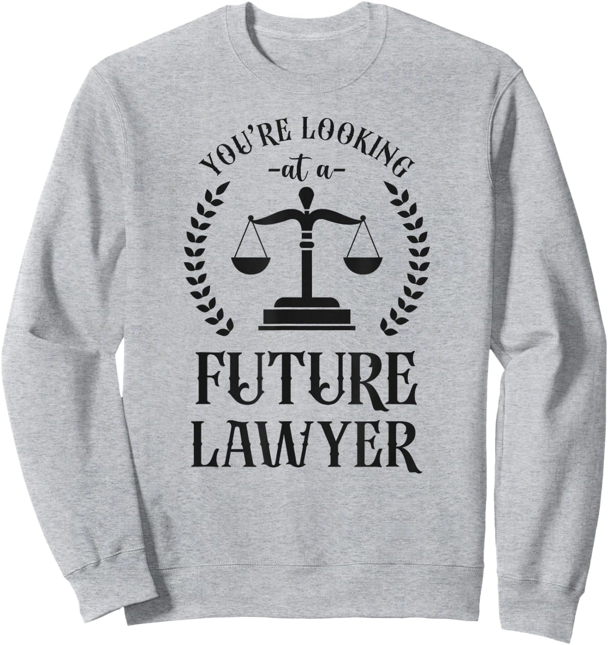 Young Lawyer Attorney Law You'Re Looking At A Future Lawyer Sweatshirt - Sweatshirt | Ash