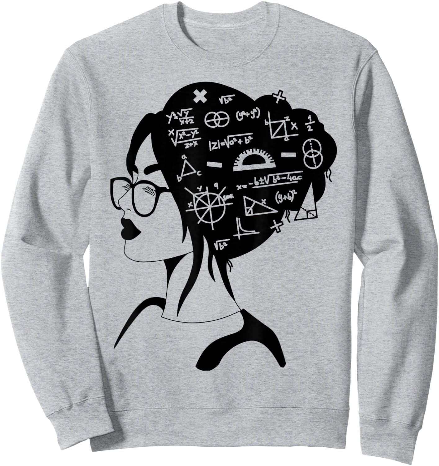 Math Lover Girl | Cute Teacher and student Sweatshirt - Sweatshirt | Ash