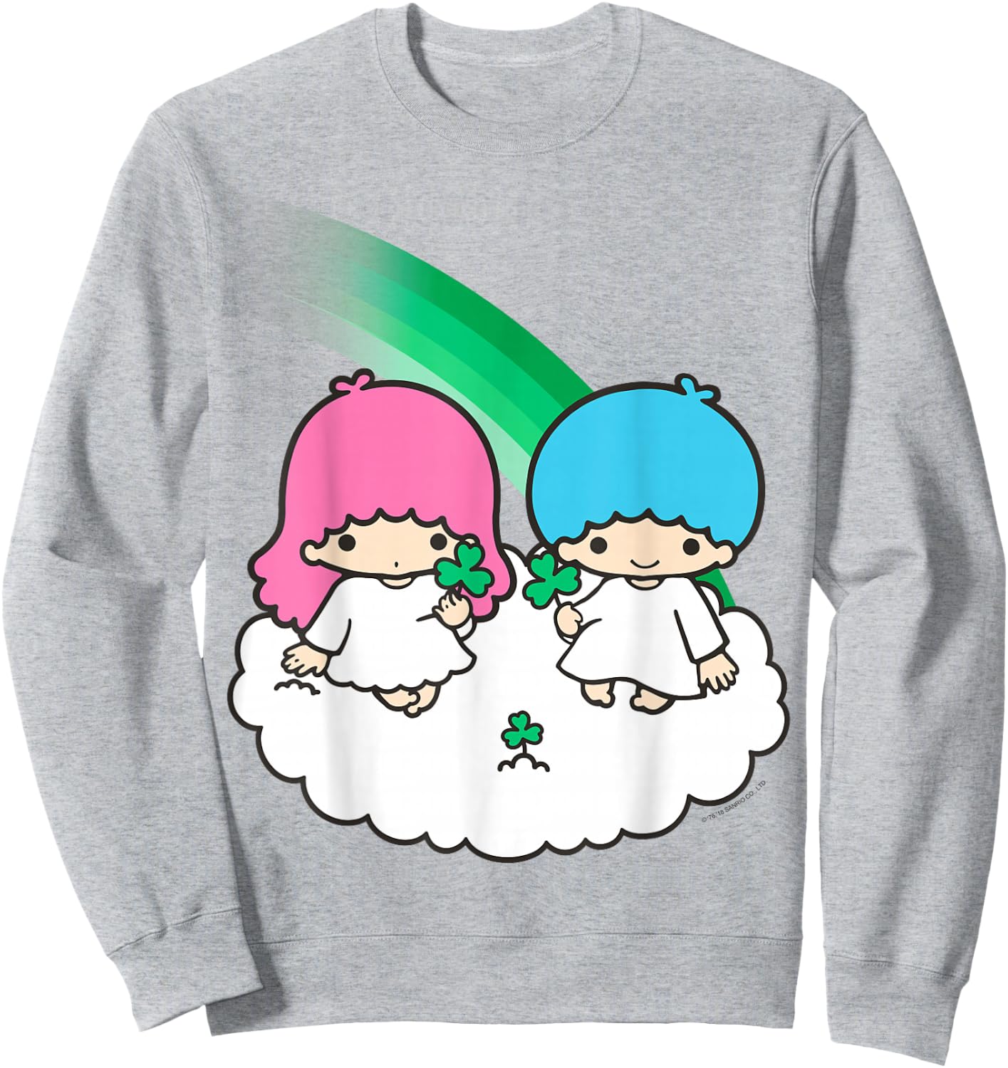 Little Twin Stars St. Patrick's Day Shirt Sweatshirt - Sweatshirt | Ash